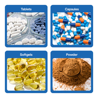 Bouteille en plastique PET cylindrique blanche de 200 cc à prix d'usine avec couvercle à vis orange pour capsules, pilules et compléments alimentaires