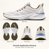 Semelle de chaussure en EVA et TPR moulée par injection pour chaussures de sport et décontractées pour hommes et femmes avec options de couleurs personnalisées