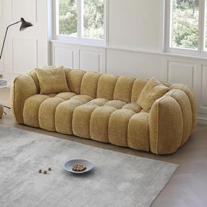 قماش مخملي حديث فاخر ، أبيض مضغوط ، مع ملء الإسفنج لأثاث المنزل أو مراكز التسوق - Product Image 3