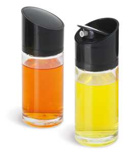 Commercio all'ingrosso senza gocciolamento chiaro di vetro olio d'oliva e aceto Dispenser bottiglia di olio da cucina contenitore per la cucina - Product Image 1