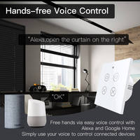 2 gang WiFi RF doppio Smart interruttori per tende accessori telecomando Wireless tapparelle Tuya/Smart life Alexa