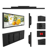 Pantalla de señalización digital Android de barra estirada ultraancha LCD/LED Full HD de 12,1 pulgadas con software Cms