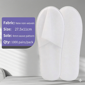 Pantuflas de Tela No Tejida con Logotipo Personalizado al por Mayor, Ecológicas, Transpirables, Desechables, <span class=keywords><strong>para</strong></span> Spa, Hotel y Suministros de Hotel - Product Image 3