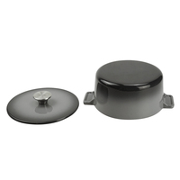 Nouvelle Arrivée - Cocotte en Fonte Émaillée Antiadhésive à Couleurs Dégradées Personnalisables, Design Européen, Double Poignée