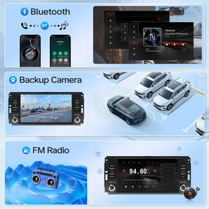 Autoradio 2 Din OEM con Carplay Wireless, Display HD, Stereo Multimediale, Radio FM, Android <span class=keywords><strong>Auto</strong></span>, Lettore MP3 <span class=keywords><strong>per</strong></span> Jeep - Product Image 6