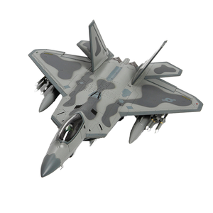 Modèle d'avion de chasse Terebo Alloy <span class=keywords><strong>F22</strong></span> en métal moulé sous pression, échelle 1:100 et 1:72, pour collectionneurs et cadeaux - Product Image 1