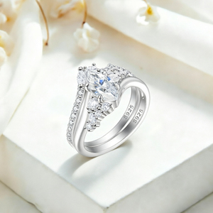Custom Jewelry Wholesale 925 Sterling <b>Silver</b> Marquise Diamond Stackable <b>Ring</b> Designer Fashion CZ Bridal <b>Ring</b> Anniversary Gift - Product Image 3