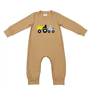 Baby Jumpsuit Lente En Herfst Baby Borduurwerk Puppy Shotgun Kruipen Kleding Pasgeboren Kleding Baby Body