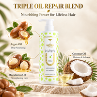 Shampooing réparateur pour cheveux à la protection des couleurs, marque privée, avec huile d'argan, huile de macadamia et huile de coco, antipelliculaire, OEM