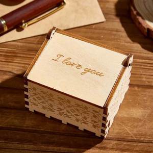 Caja de Música de Madera Personalizada con Texto y Foto, Regalos para Enamorados, Novia, Esposo, Esposa, Aniversario de Bodas, Cumpleaños - Product Image 4