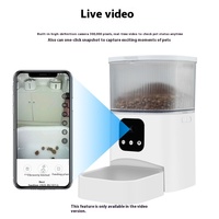 Distributeur automatique intelligent pour animaux de compagnie avec contrôle vocal à distance et minuterie, système d'alimentation vidéo pour chats et chiens à usage domestique, fabriqué par ODM
