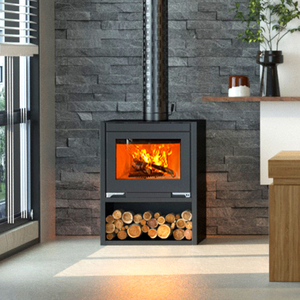 <span class=keywords><strong>Chimenea</strong></span> de Leña Moderna Independiente de Acero Craftsman Red Flame para Interiores de Apartamentos - Product Image 2
