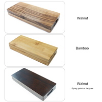 Rectangle personnalisé bois bambou pont dés cadeau de luxe stockage pont boîte cas plateau hexagone pour commandant affichage dés boîtes d'emballage