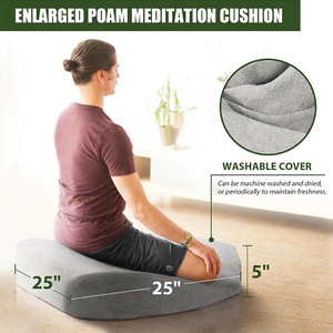 Custom Made Kneeling Meditation Cushion Cotton Folding Seat Pad For Yoga And Worship - Product Image 3