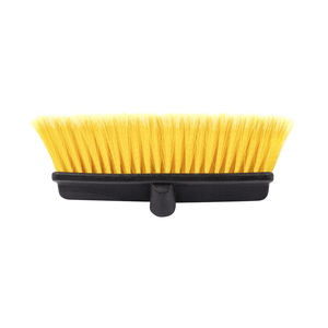 Brosse de lavage de voiture et de bateau à long manche télescopique en aluminium de 10 pouces avec poils doux et flux d'eau intégré - Product Image 4