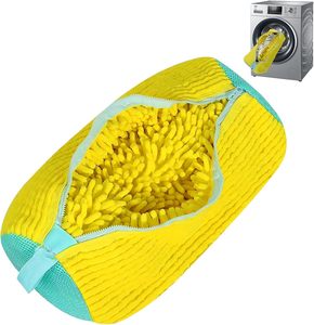 Sac de lavage et de rangement pliable multifonction en chenille réutilisable pour machine à laver et sèche-linge, idéal pour salle de bain et cuisine - Product Image 1