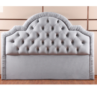 Tête de lit en tissu et cuir pour hôtel, vente en gros, pour lits simples, doubles, queen et king size