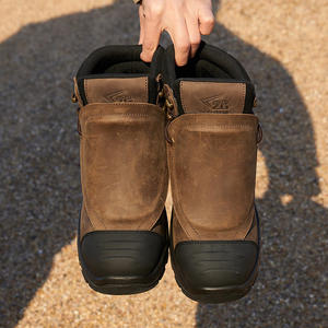 L611-1 Botas de Trabajo de Seguridad de Alta Calidad para Soldadura con Puntera de Composite, Color Marrón, Antideslizantes y Resistentes al Aceite con Protección Metatarsal para Minería - Product Image 2