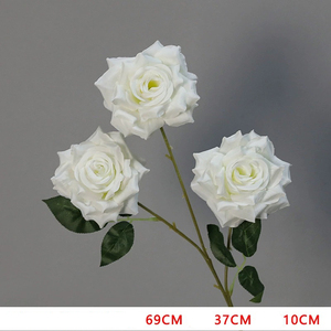 กิ่งดอกซากุระและดอกบัวพลาสติกสีขาวคุณภาพสูง ดูสมจริง น้ำหนักเบา เหมาะสำหรับตกแต่งงานแต่งงาน วันอีสเตอร์ วันแม่ วันวาเลนไทน์ - Product Image 6