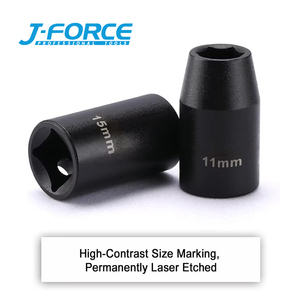 14PCS không khí tác động cờ lê ổ cắm thiết lập <span class=keywords><strong>1</strong></span>/2 inch tác động ổ cắm thiết lập Metric 6-điểm gồ ghề xây dựng CR-V ổ cắm Bộ - Product Image 4