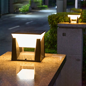 IP67 Weather-Resistant Outdoor Solar Lamp Square LED Garden Lights for Landscape & Lawn Yard Pillar Design - Product Image 3
