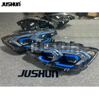 JUSHUN Bloc de Phares Avant pour BMW F30 F35 13-18 Phares 328i 335i 330d Mise à Niveau LCI Style Laser Conversion DRL Jaune