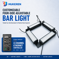 Sumber Cahaya LED Strip Terpadu 24V yang Dapat Disesuaikan dan Diredupkan untuk Visi Mesin Industri untuk Kamera Bengkel Laboratorium