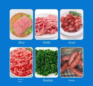 Machine à trancher la <span class=keywords><strong>viande</strong></span> pour restaurant commercial, automatique, 220V, capacité de 180 à 450 kg/h, coupe, broyage, hachage/tranchage - Product Image 5