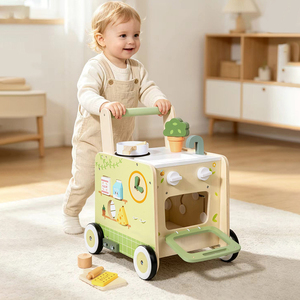 Andador <span class=keywords><strong>de</strong></span> madera para bebé con forma <span class=keywords><strong>de</strong></span> horno <span class=keywords><strong>de</strong></span> cocina, juguete <span class=keywords><strong>de</strong></span> clasificación, juego <span class=keywords><strong>de</strong></span> simulación, motricidad fina, aprendizaje temprano para niños pequeños, CE CPC, venta al por mayor, OEM, personalizado - Product Image 2