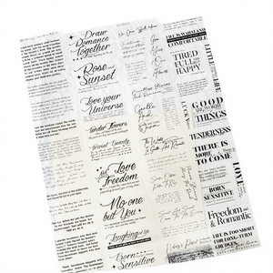 1 Rouleau de Ruban Adhésif PET Double Face Imperméable Activé par l'Eau, Série Lettres Romantiques, Décorations DIY Découpées en Anglais pour Journal, Réutilisable - Product Image 4
