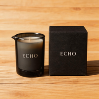 Pot en verre givré violet de 10 oz, unique, avec bec verseur, pour bougies parfumées, directement de l'usine