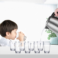 Bouilloire électrique 1,7 L Bouilloires à eau chaude pour eau bouillante Tae et chauffe-café Bouilloires de sécurité électriques avec température
