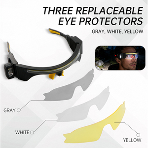 Luz frontal para ciclismo con sensor, luz de inspección para reparación de lentes, luz de trabajo con sensor de ondas inteligente, faro a prueba de viento - Product Image 4