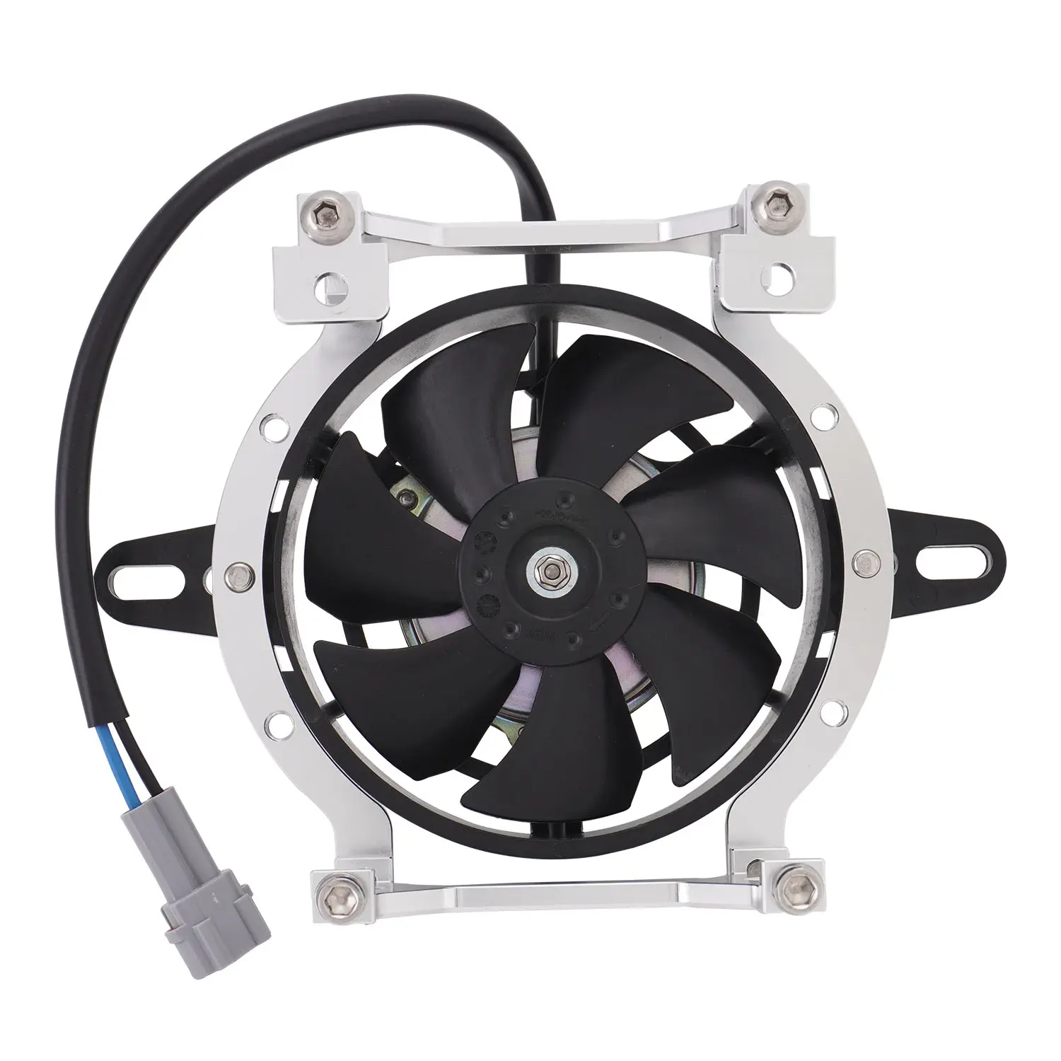 Ventilateur de refroidissement JFG + ventilateur de prise 120mm/4.72 "pour quad chinois ATV 4 roues Dirt Pit moto moto (orange, argent, noir)