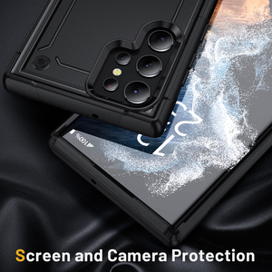 Funda protectora para <span class=keywords><strong>Samsung</strong></span> <span class=keywords><strong>Galaxy</strong></span> <span class=keywords><strong>S22</strong></span> <span class=keywords><strong>Ultra</strong></span>, cubierta de doble capa, resistente, ligera, delgada, a prueba de golpes, para <span class=keywords><strong>Galaxy</strong></span> <span class=keywords><strong>S22</strong></span> <span class=keywords><strong>Ultra</strong></span> - Product Image 3