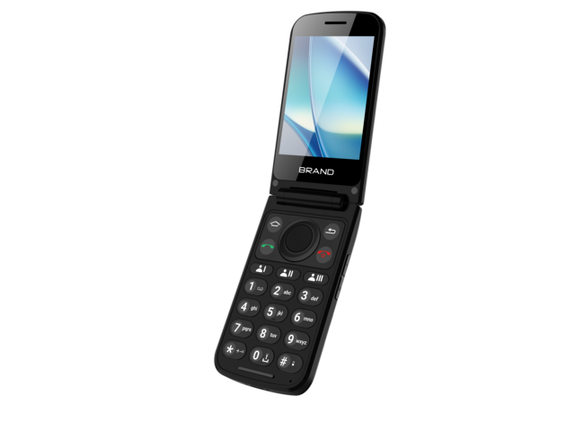 3.1+1.77 Display Flip Phone with T127 Chipset Support WIFI GPS 1500mah Battery Feature Phone Sos Button Simple to Use