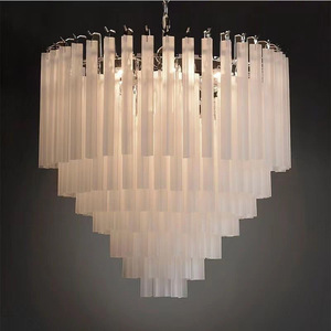 French-Style Living Room Chandelier, Romantic Light Luxury, Vintage Villa <strong>Crystal</strong> Dining Lamp, Retro Glass, Simple - Product Image 1