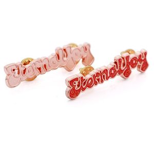 Épinglette personnalisée sur mesure, épinglette en émail avec nom ou mot personnalisé pour accessoires de mode et bijoux - Product Image 1