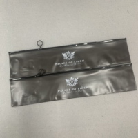 Paquet d'extensions de cheveux en plastique transparent impression personnalisée sacs de perruque emballage de cheveux pince à cheveux de longue taille emballage sac à fermeture éclair