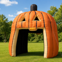 Arche gonflable en forme de citrouille pour festival, tente gonflable en forme de citrouille pour Noël