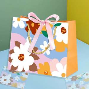 Luxury Premium Eco-Friendly Lightweight Durable Paper Clothing Packaging <b>Bags</b> Gift <b>Bag</b> Ribbon Handle for Shopping Wedding <b>Sweets</b> - Product Image 4