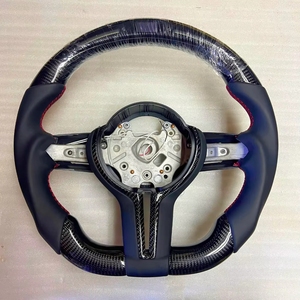 Volant en cuir et fibre de carbone de style OEM pour modèles F10 F20 F30 <span class=keywords><strong>M</strong></span> Sport fabriqué dans une usine automobile certifiée - Product Image 3