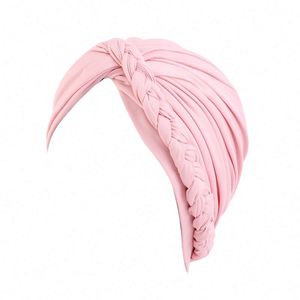 Nouveau turban tressé pour femme, foulard musulman, idéal pour la plage, usage quotidien, toutes saisons, ajustable, confortable, mode, couvre-chef, pour cheveux, fête, décontracté - Product Image 4