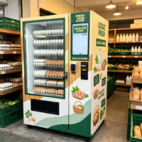 Distributeur automatique de poulettes réfrigérées personnalisable pour les œufs de fermes locales dans les communautés résidentielles