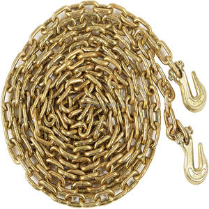 Gancho de agarre de horquilla de grado 80 Gancho de agarre de cadena <span class=keywords><strong>Likn</strong></span>/Encuadernación industrial Levantamiento galvanizado/Heavy Duty 5/16 ''X 20 Foot Binder Chain - Product Image 1