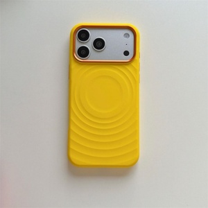 Funda de Silicona Líquida de Color Sólido con Diseño de Ondas de Agua para iPhone 17 Pro Max 16 15, Carga Inalámbrica, Magnética, Antigolpes - Product Image 6