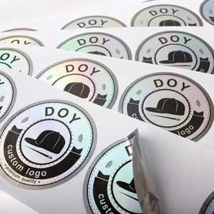 Etichette all'Ingrosso Design Personalizzato Stampa <span class=keywords><strong>Nome</strong></span> Logo Adesivo Impermeabile Olografico <span class=keywords><strong>con</strong></span> Taglio Sagomato - Product Image 4