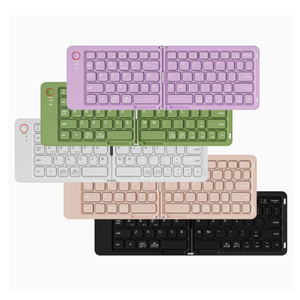 Clavier sans fil miniature 2,4 GHz pliable, interface USB Type-C, rechargeable, ultra-plat, pavé <span class=keywords><strong>tactile</strong></span>, pour ordinateur portable et mobile - Product Image 2