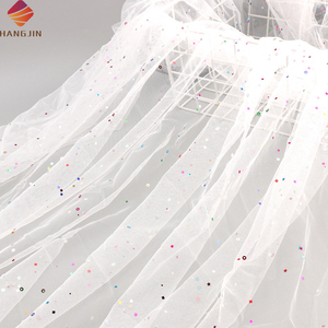 Tissus de filet de maille douce scintillante de mode avec des paillettes de Laser colorées pour des robes de Costumes de bricolage tissu de matériel de Tulle de paillettes - Product Image 2