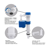 Kit d'accessoires pour réservoir de toilettes : Vanne de remplissage et de chasse en plastique pour citerne de toilettes – Fournisseur